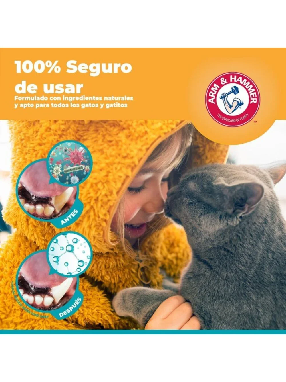 Arm & Hammer Cat Dental Kit - Toothbrush, Toothpaste and Oral Care for Kittens w